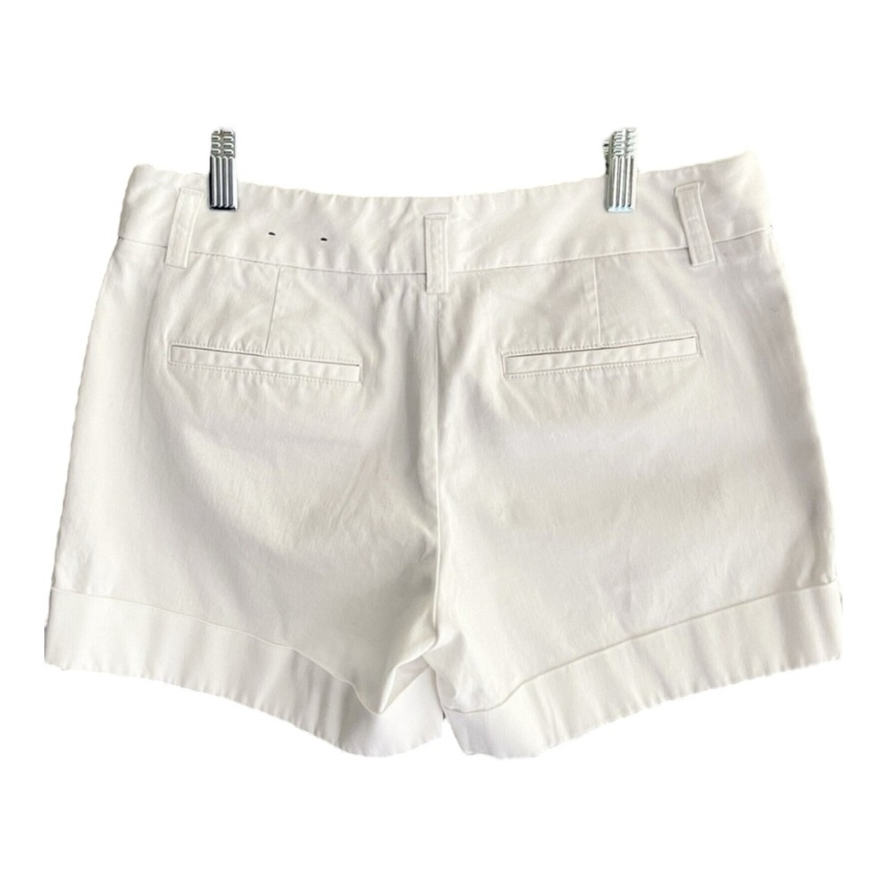 Express White Cuffed Chino Shorts Size 6 - Picture 2 of 2